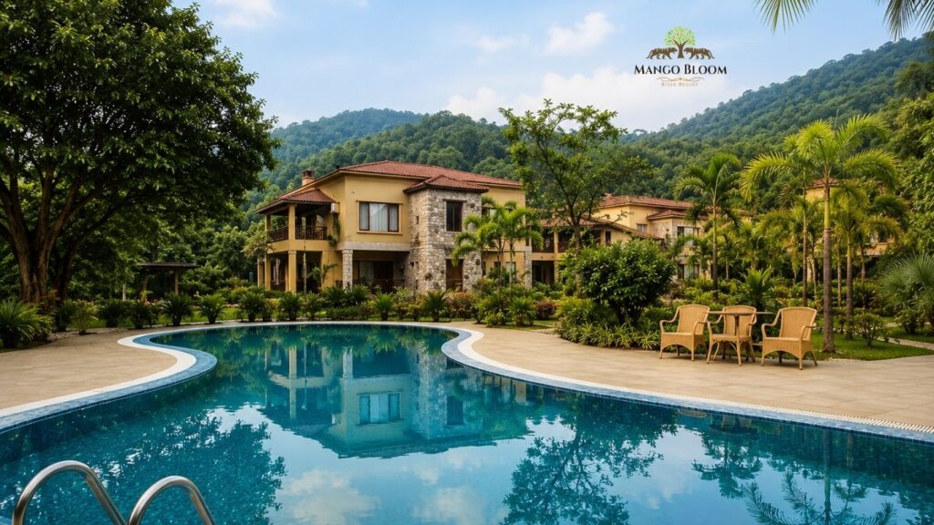 Riverside resort in Jim Corbett