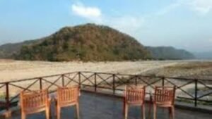 Riverside deck in jim corbett